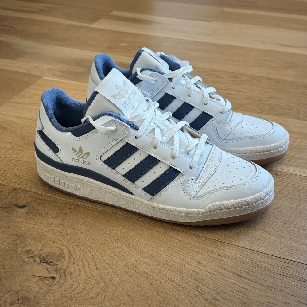 Adidas Forum Low CL White Crew Blue Gum 2024 Sneakers size 13 basically new